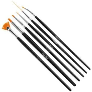 Set 6 Pennelli per Nail Art